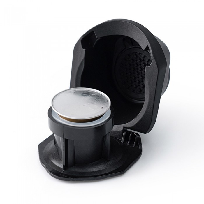 3 в 1 Кафемашина Krups Dolce Gusto KP123B10 Mini Me - Сив + Адаптер за Неспресо и Адаптер за Мляно кафе