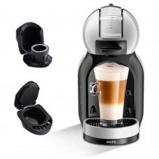 3 в 1 Кафемашина Krups Dolce Gusto KP123B10 Mini Me - Сив + Адаптер за Неспресо и Адаптер за Мляно кафе