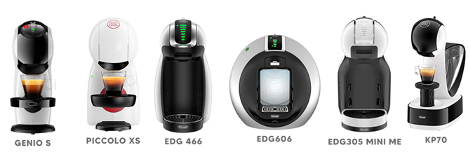 Съвместими кафемашини с адаптер за мляно кафе Dolce Gusto
