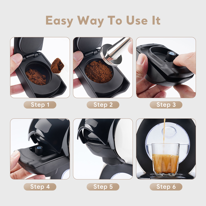 Начин на употреба на адаптер за мляно кафе Dolce Gusto Lumio