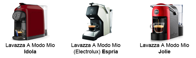 Съвместими кафемашини с метална капсула за Lavazza Mio