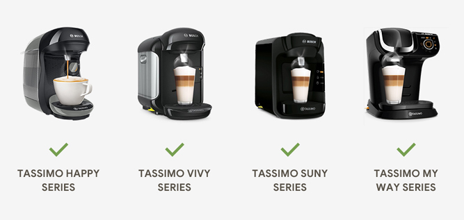 Съвместими модели кафемашини с метална капсула за Tassimo