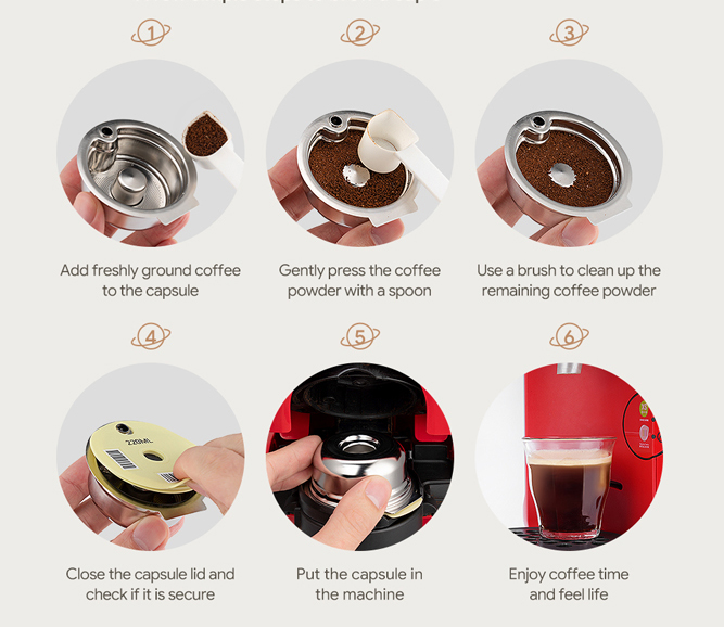Начин на ползване на метална капсула за Tassimo